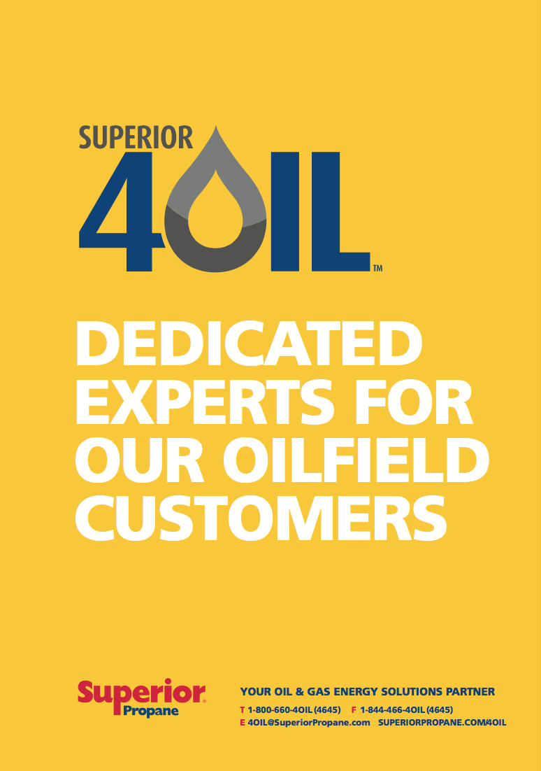 The cover of the Superior For Oil brochure