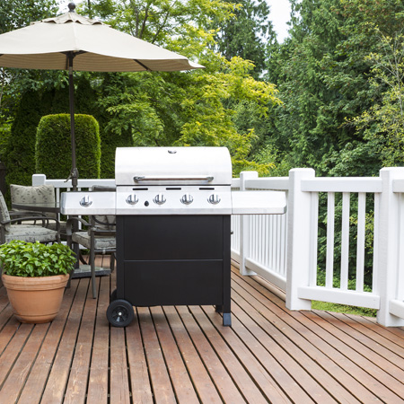 Photo of a barbecue on a home patio
