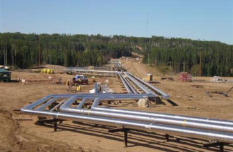 PCL pipelines being constructed with the help of Superior Propane. 