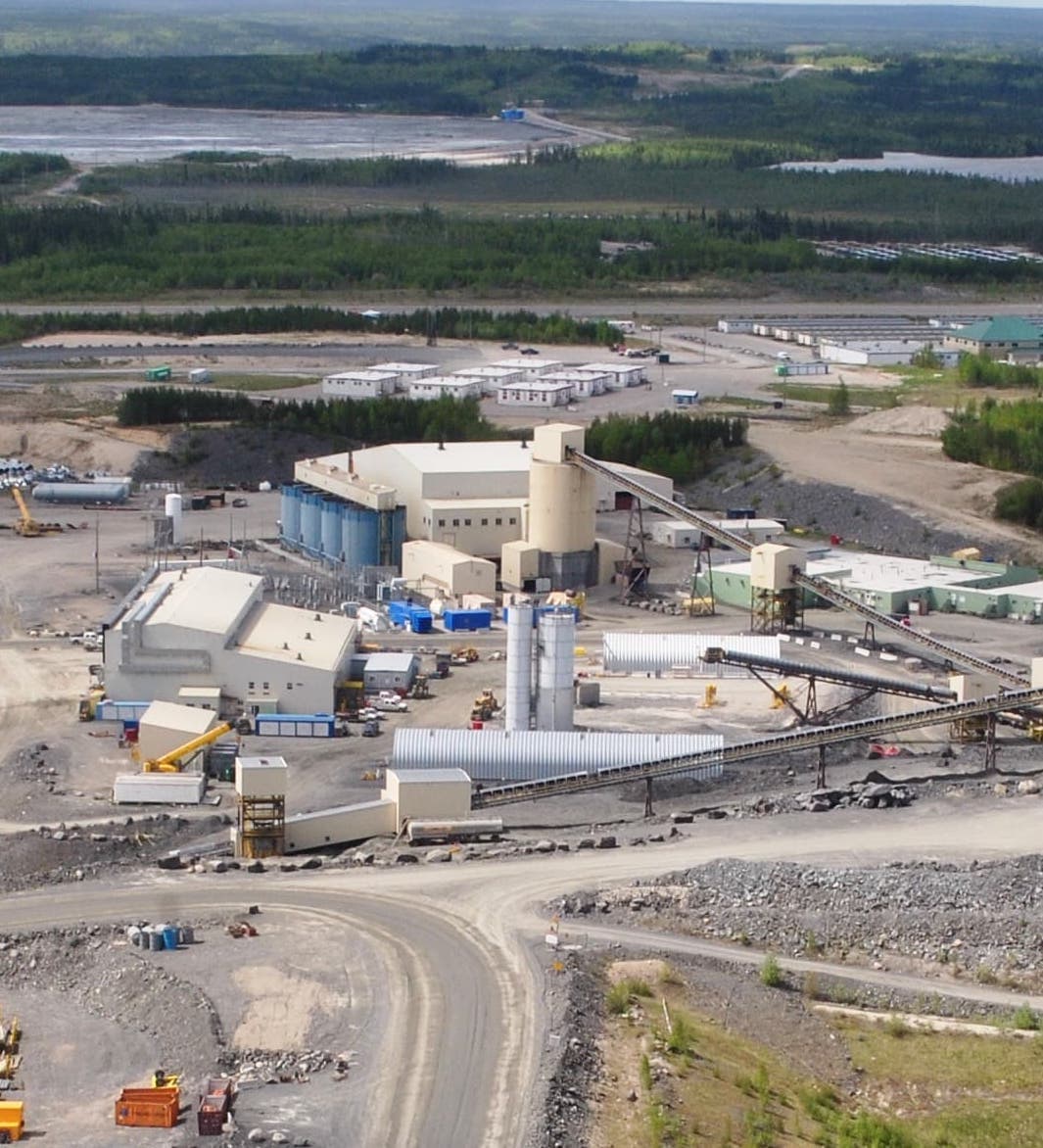 Facilities at a Large Goldcorp Mining Site in Northern Ontario