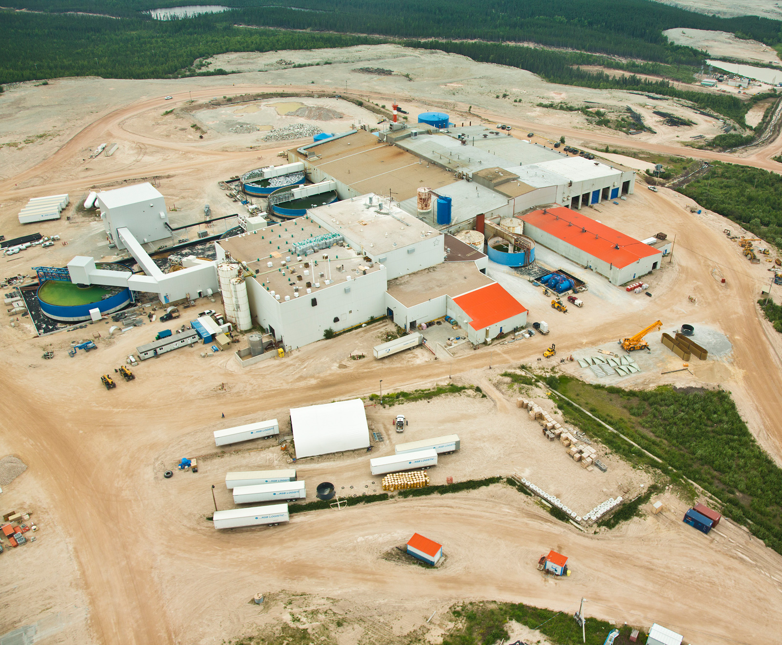 Facilities at a Large Cameco Mining Site in Northern Saskatchewan