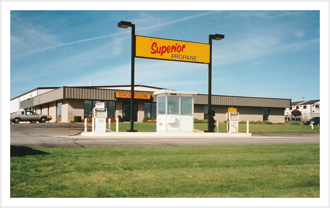 Superior showroom in Guelph, Ontario in 1995